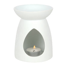 Load image into Gallery viewer, White Ceramic Buddha Face Oil Burner and Wax Warmer
