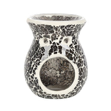 Load image into Gallery viewer, Small Gunmetal Grey Crackle Oil Burner and Wax Warmer
