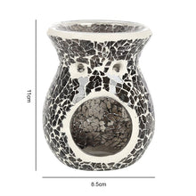 Load image into Gallery viewer, Small Gunmetal Grey Crackle Oil Burner and Wax Warmer
