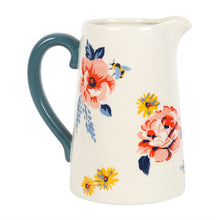 Load image into Gallery viewer, 17cm Bee-utiful Floral Ceramic Flower Jug
