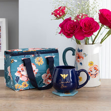 Load image into Gallery viewer, 17cm Bee-utiful Floral Ceramic Flower Jug
