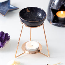 Load image into Gallery viewer, Purple Star Sign Oil Burner on Metal Base
