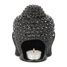 Load image into Gallery viewer, Black Buddha Head Oil Burner
