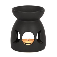 Load image into Gallery viewer, Black Triple Moon Cut Out Oil Burner
