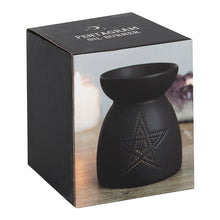 Load image into Gallery viewer, Black Pentagram Cut Out Oil Burner
