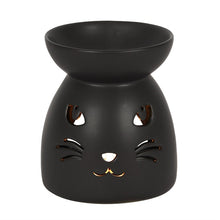 Load image into Gallery viewer, Black Cat Cut Out Oil Burner and Wax Warmer
