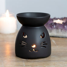 Load image into Gallery viewer, Black Cat Cut Out Oil Burner and Wax Warmer
