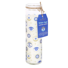 Load image into Gallery viewer, All Seeing Eye White Sage Candle in Glass Tube (4/20)
