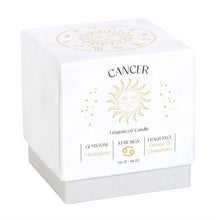 Load image into Gallery viewer, Cancer Orange &amp; Chamomile Gemstone Zodiac Candle
