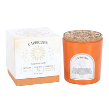 Load image into Gallery viewer, Capricorn Sandalwood &amp; Jasmine Gemstone Zodiac Candle
