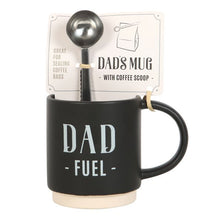 Load image into Gallery viewer, Dad Fuel Mug and Coffee Scoop Clip
