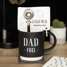Load image into Gallery viewer, Dad Fuel Mug and Coffee Scoop Clip
