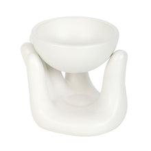 Load image into Gallery viewer, White Hand Ceramic Oil Burner
