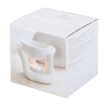 Load image into Gallery viewer, White Hand Ceramic Oil Burner
