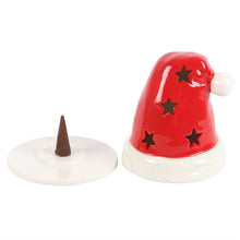 Load image into Gallery viewer, Santa Hat Incense Cone Burner and Tealight Holder
