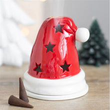 Load image into Gallery viewer, Santa Hat Incense Cone Burner and Tealight Holder
