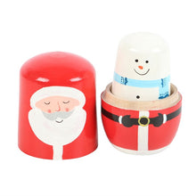 Load image into Gallery viewer, Christmas Russian Nesting Doll Set
