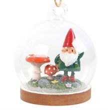 Load image into Gallery viewer, Gnome Glass Dome Hanging Decoration
