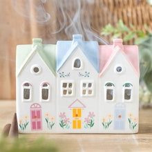 Load image into Gallery viewer, Pastel House Incense Cone Burner and Tealight Holder
