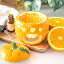 Load image into Gallery viewer, Orange Oil Burner Wax Warmer
