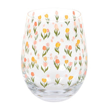 Load image into Gallery viewer, Tulip Print Stemless Glass
