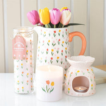 Load image into Gallery viewer, Tulip Print Oil Burner and Wax Warmer
