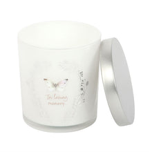 Load image into Gallery viewer, In Loving Memory White Butterfly Vanilla Candle
