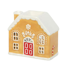 Load image into Gallery viewer, Candy Cane Gingerbread House Oil Burner and Wax Warmer
