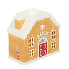Load image into Gallery viewer, Candy Cane Gingerbread House Oil Burner and Wax Warmer
