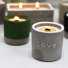 Load image into Gallery viewer, Concrete Candle - Love - Purple Fig &amp; Casis
