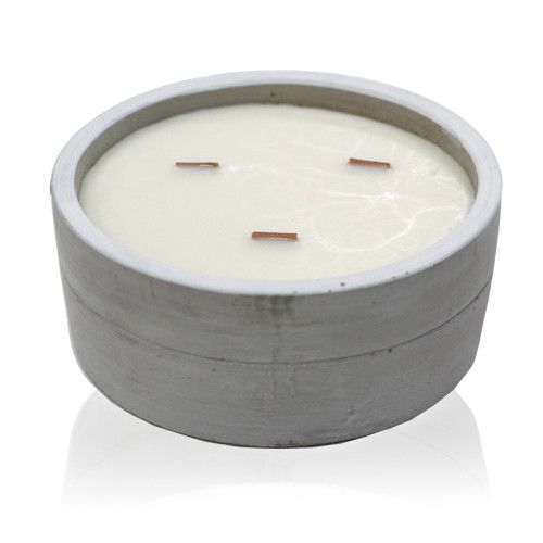 Large Concrete Candle - Patchouli & Dark Amber