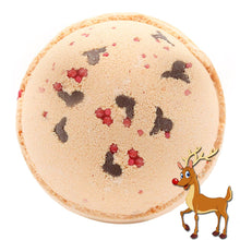 Load image into Gallery viewer, Reindeer and Red Nose Bath Bomb - Toffee &amp; Caramel
