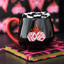 Load image into Gallery viewer, Black Dice Mug and Socks Set
