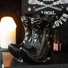 Load image into Gallery viewer, *Black Witch Boots Ceramic Oil Burner (12/24)
