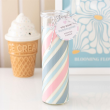 Load image into Gallery viewer, Candy Stripe Bubblegum Tube Candle
