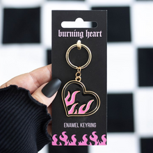 Load image into Gallery viewer, Burning Heart Keyring
