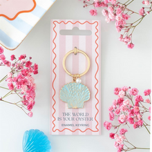 Load image into Gallery viewer, The World is Your Oyster Keyring
