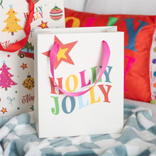 Load image into Gallery viewer, 23cm Holly Jolly Gift Bag
