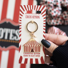 Load image into Gallery viewer, Circus Tent Keyring

