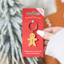 Load image into Gallery viewer, Gingerbread Man Keyring
