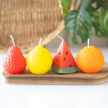 Load image into Gallery viewer, Set of 4 Fruit Shaped Candles
