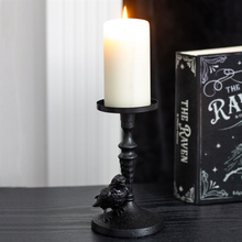 Load image into Gallery viewer, Mystic Raven Pillar Candle Holder
