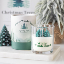 Load image into Gallery viewer, Winter Wonderland Candle with Tree Scene
