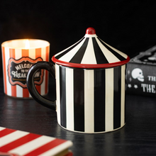 Load image into Gallery viewer, Black Striped Circus Tent Mug
