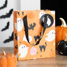 Load image into Gallery viewer, 23cm Sweet and Spooky Ghost Print Gift Bag
