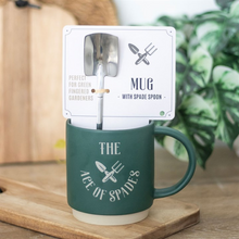 Load image into Gallery viewer, Ace of Spades Mug with Spade Spoon
