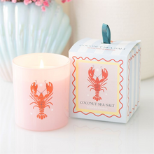 Load image into Gallery viewer, Pastel Lobster Coconut &amp; Sea Salt Candle
