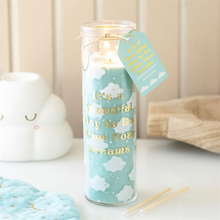 Load image into Gallery viewer, Cloud Print Lavender &amp; Chamomile Tube Candle

