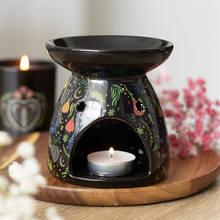 Load image into Gallery viewer, Midnight Bloom Print Oil Burner
