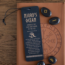 Load image into Gallery viewer, Njord&#39;s Ocean Wooden Bookmark
